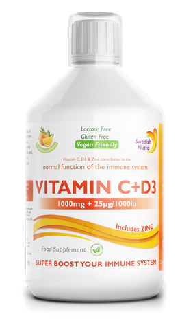 Swedish Nutra Vitamin C+D3