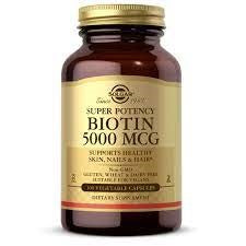 Solgar Biotin 5000 mcg Vegetable Capsules