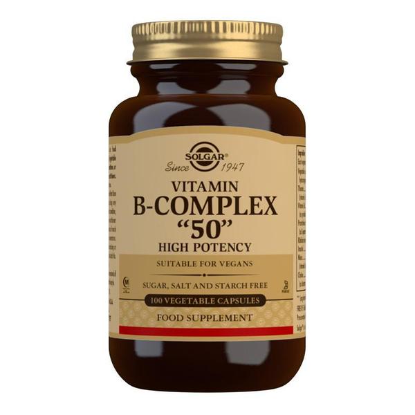 Solgar Vitamin B-Complex ''50'' High Potency Vegetable Capsules