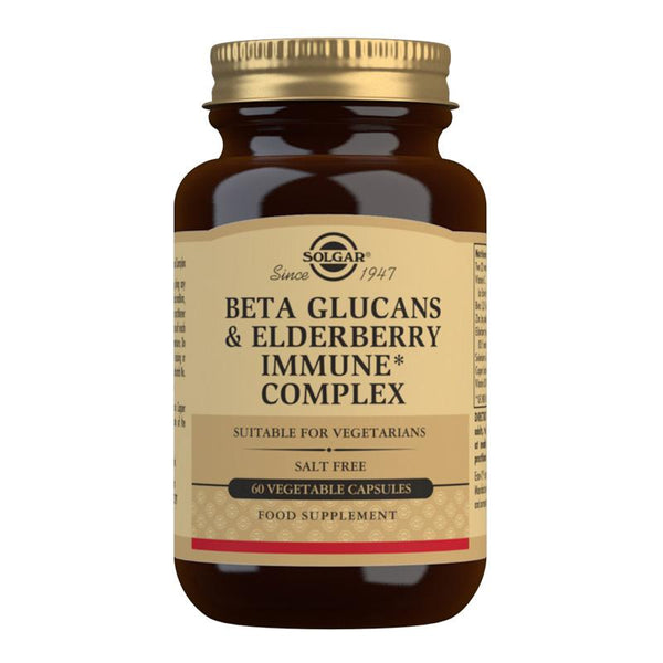 Solgar Beta Glucans & Elderberry Immune Complex Vegetable Capsules