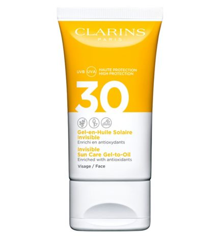 Clarins Invisible Gel-in-Oil Facial Sun Care UVA/UVB 30