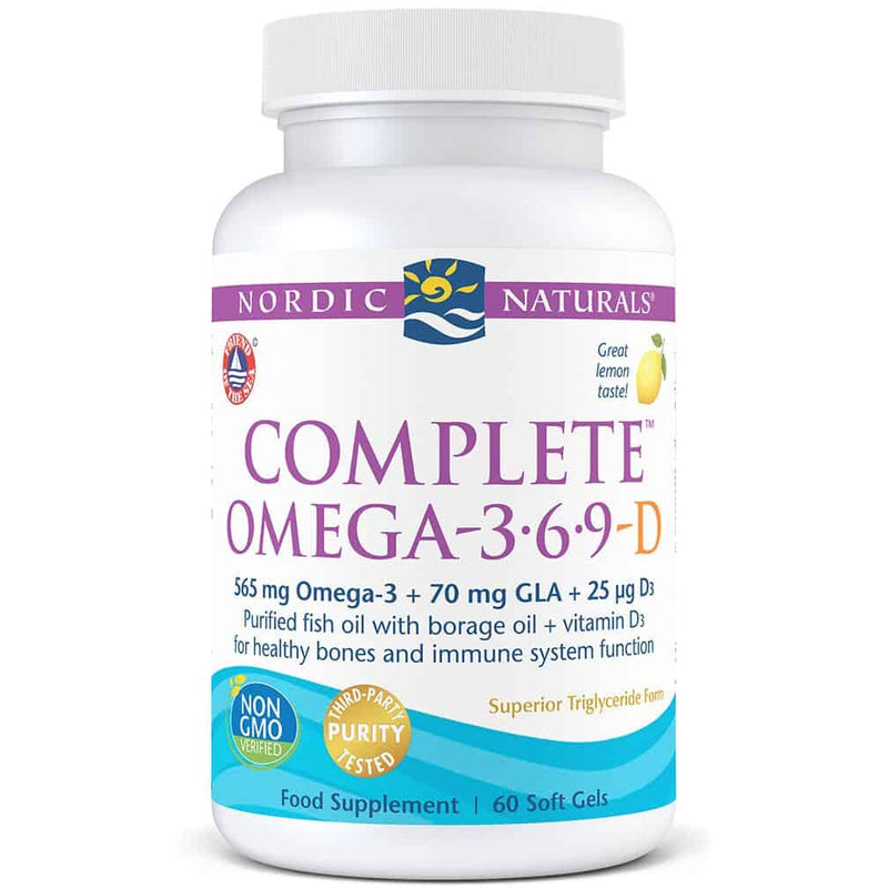 Nordic Naturals Complete Omega 3-6-9-D Gels