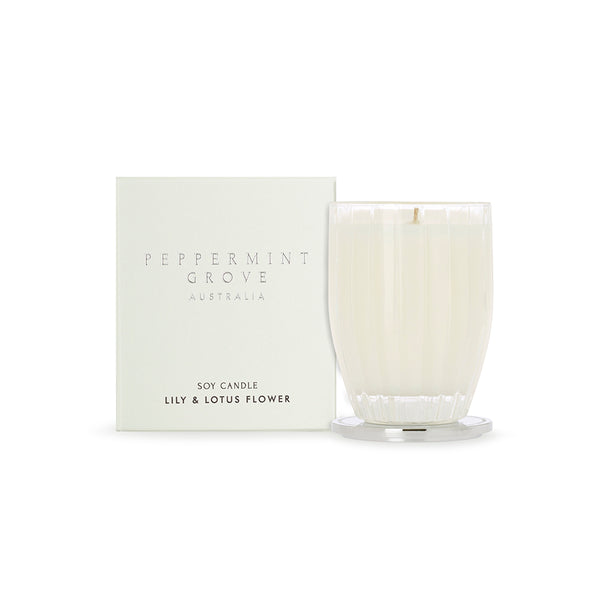 Peppermint Grove Lily & Lotus Flower Candle