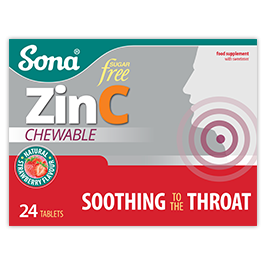 Sona ZinC Chewable Throat Lozenges